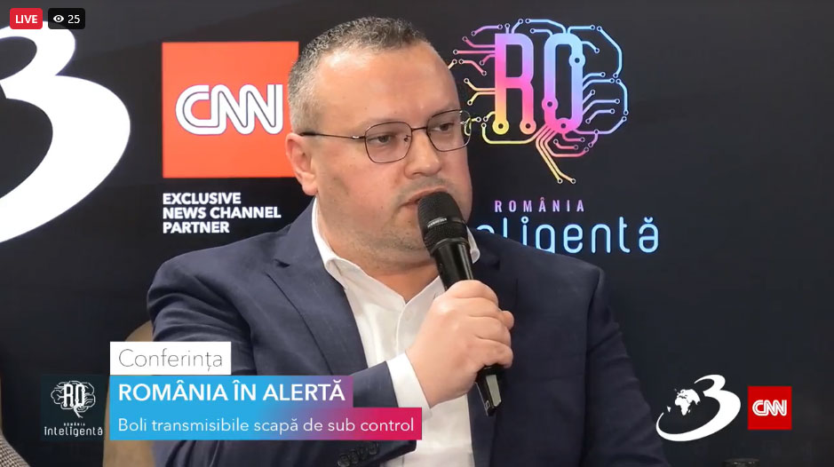 VIDEO AFFR a participat la Conferința Națională România Inteligentă “România în Alertă – Boli transmisibile scapă de sub control”, organizată de CNN – Antena 3.