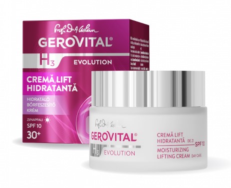 Crema lift hidratanta de zi cu SPF 10 Gerovital H3 Evolution